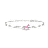 Mini Rocker For Girl | Sterling Silver Bracelet