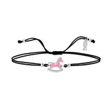 Mini Rocker For Girl, Sterling Silver Bracelet (String)