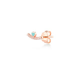 Mini Rocker For Boy, Sterling Silver Earring (Sold INDIVIDUALLY)