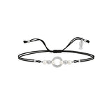 White Dreams, Intention, Sterling Silver Bracelet (String)