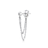 Tailed Glint, Sterling Silver Earring (Sold INDIVIDUALLY)