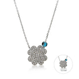 Heart Clover, Sterling Silver Necklace
