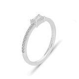 Octagon, Sterling Silver Ring