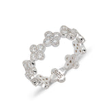 Lucky Clover, Sterling Silver Ring