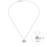 Lucky Elephant , Sterling Silver Necklace