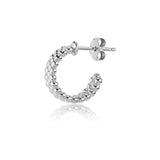 Hoop, Sterling Silver Earring (Sold INDIVIDUALLY)