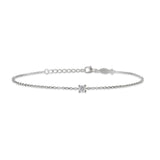 Solitaire, Sterling Silver Bracelet