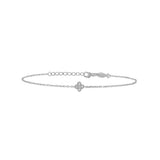 Lucky Clover, Sterling Silver Bracelet