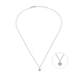 Lucky Clover, Sterling Silver Necklace
