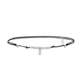 Zarif, Sterling Silver Anklet (String)