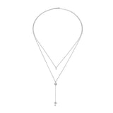 Key of Love (Duo), Sterling Silver Necklace