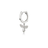 Bee, Sterling Silver Earring (Sold INDIVIDUALLY)