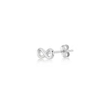 Infinity, Sterling Silver Earring (Sold INDIVIDUALLY)