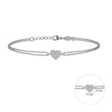 Cuore, Sterling Silver Bracelet