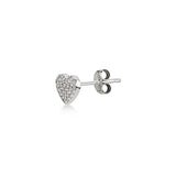 Cuore, Sterling Silver Earring (Sold INDIVIDUALLY)