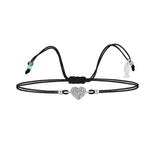 Cuore, Sterling Silver Bracelet (String)