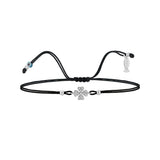 Good Luck Kiss, Sterling Silver Bracelet (String)