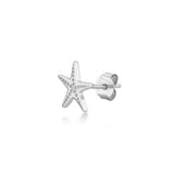 Seastar, Sterling Silver Earring (Sold INDIVIDUALLY)