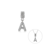 Letter A , Sterling Silver Pendant