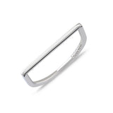 Line, Sterling Silver Ring
