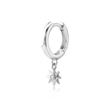 Mini Sun, Sterling Silver Earring (Sold INDIVIDUALLY)