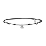 Mini Sun, Sterling Silver Anklet (String)