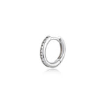 Huggie Hoop, Sterling Silver Earring (Sold INDIVIDUALLY)