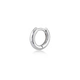 Huggie Hoop, Sterling Silver Earring (Sold INDIVIDUALLY)
