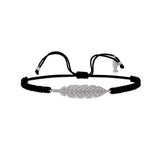 Feather, Sterling Silver Bracelet (String)