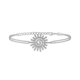 Spiral Sun, Sterling Silver Bracelet