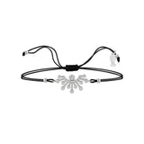 Sun Eye, Sterling Silver Bracelet (String)
