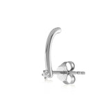 Solitaire Suspender, Sterling Silver Earring (Sold INDIVIDUALLY)