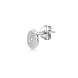 Mini Magic Disk, Sterling Silver Earring (Sold INDIVIDUALLY)