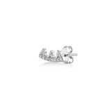 Crown, Sterling Silver Earring (Sold INDIVIDUALLY)