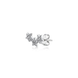 Heka, Sterling Silver Earring (Sold INDIVIDUALLY)