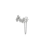 Tailed Bellatrix, Sterling Silver Earring (Sold INDIVIDUALLY)