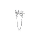 Tailed Luna, Sterling Silver Earring (Sold INDIVIDUALLY)