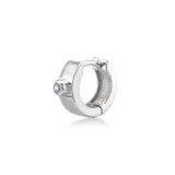Huggie Hoop, Sterling Silver Earring (Sold INDIVIDUALLY)
