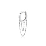 Huggie Hoop, Sterling Silver Earring (Sold INDIVIDUALLY)