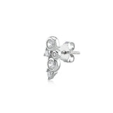 Glitzy, Sterling Silver Earring (Sold INDIVIDUALLY)