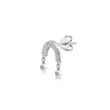 Rainbow, Sterling Silver Earring (Sold INDIVIDUALLY)