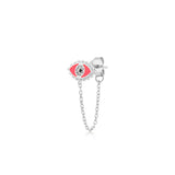 Tailed Mini Eye, Sterling Silver Earring (Sold INDIVIDUALLY)