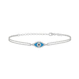 Mini Eye, Sterling Silver Bracelet