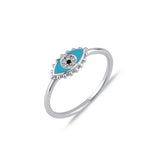 Mini Eye, Sterling Silver Ring