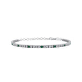 Stefanie, Sterling Silver Tennis Bracelet