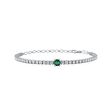 Martina, Sterling Silver Tennis Bracelet