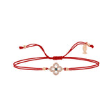Mini Entourage Clover | Sterling Silver Bracelet (String)