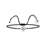 Mini Entourage Clover, Sterling Silver Bracelet (String)