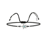 Mini Entourage Star, Sterling Silver Bracelet (String)
