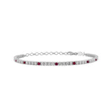 Stefanie, Sterling Silver Tennis Bracelet